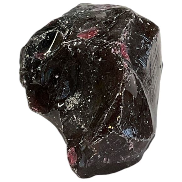 Amethyst Uranium Infused Art Glass Cullet Glowing Manganese Slag Glass #4GX270 - Picture 4 of 8